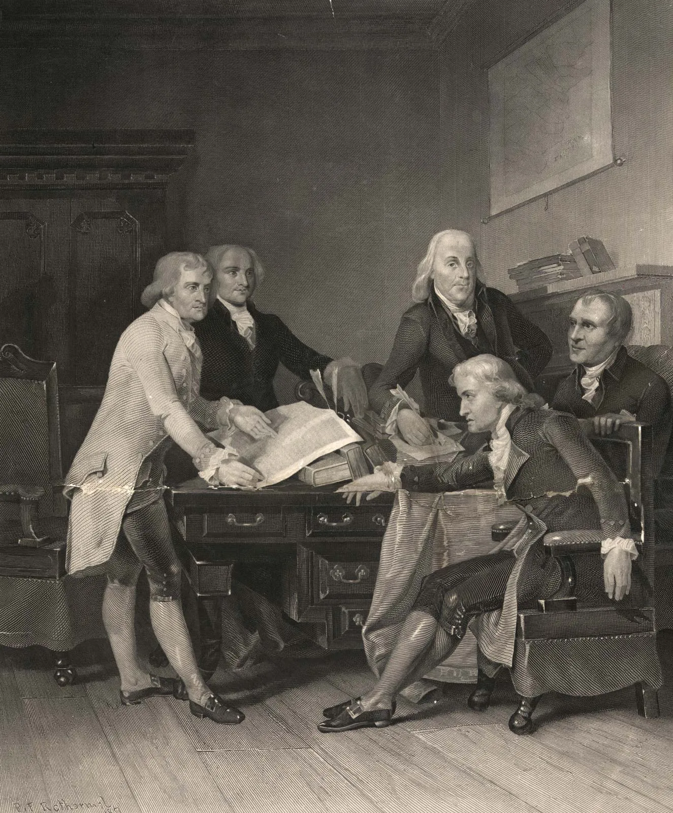 Committee-of-Congress-Depiction-drafters-Declaration-Independence-1776
